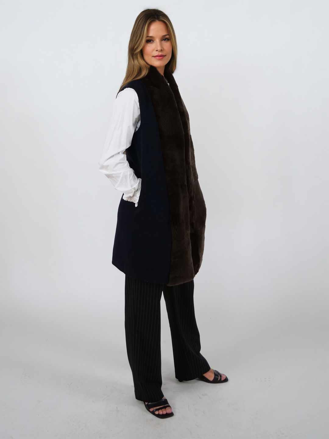 Isalyne, 85 cm. – Rex – Damen – Marineblau