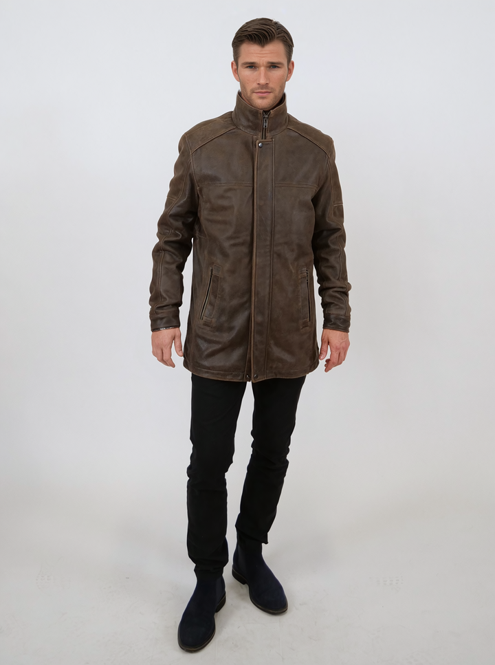 Winter Gomez, 80 cm. - Gede gnidede af læder - mand - sort