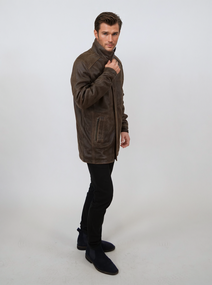 Winter Gomez, 80 cm. - Gede gnidede af læder - mand - sort