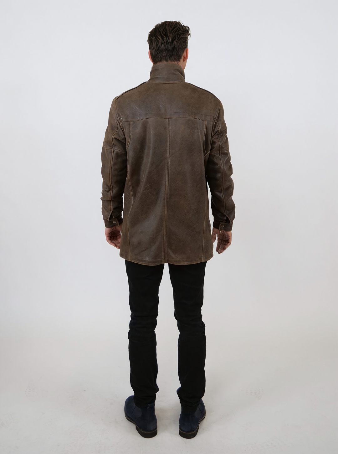 Winter Gomez, 80 cm. - Gede gnidede af læder - mand - sort