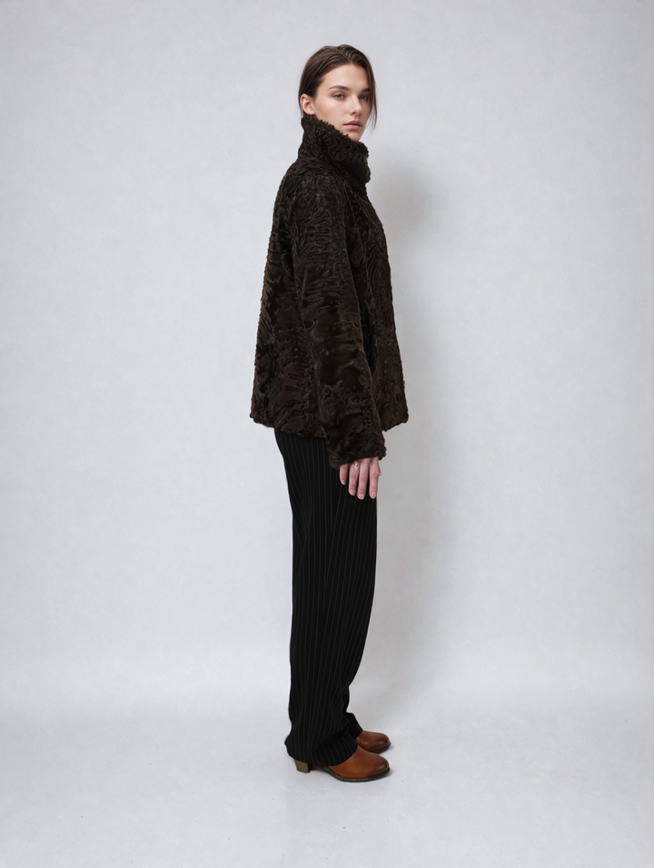 Olise, 65 cm. - Persian Lamb - Women - Brown