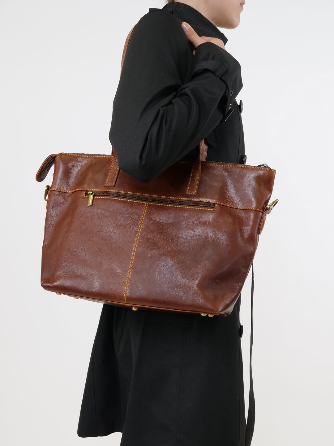 LB-1187-R1 Leatherbag - Accesories - Cognac