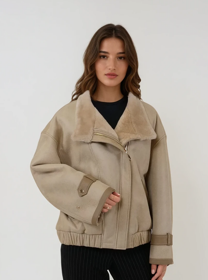 Isola, 58 cm. - Nappa Lamb - Dam - Beige