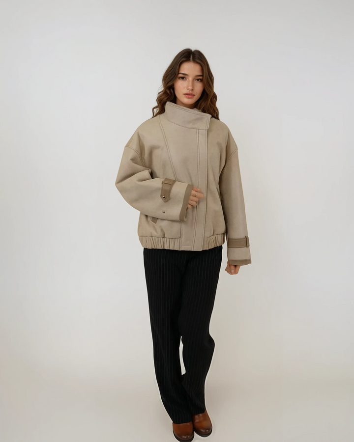 Isola, 58 cm. - Nappa Lamb - Dam - Beige