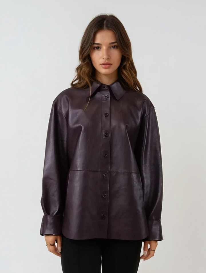 Jayan-Hemd, 72 cm. - Lammleder - Damen - Bordeaux