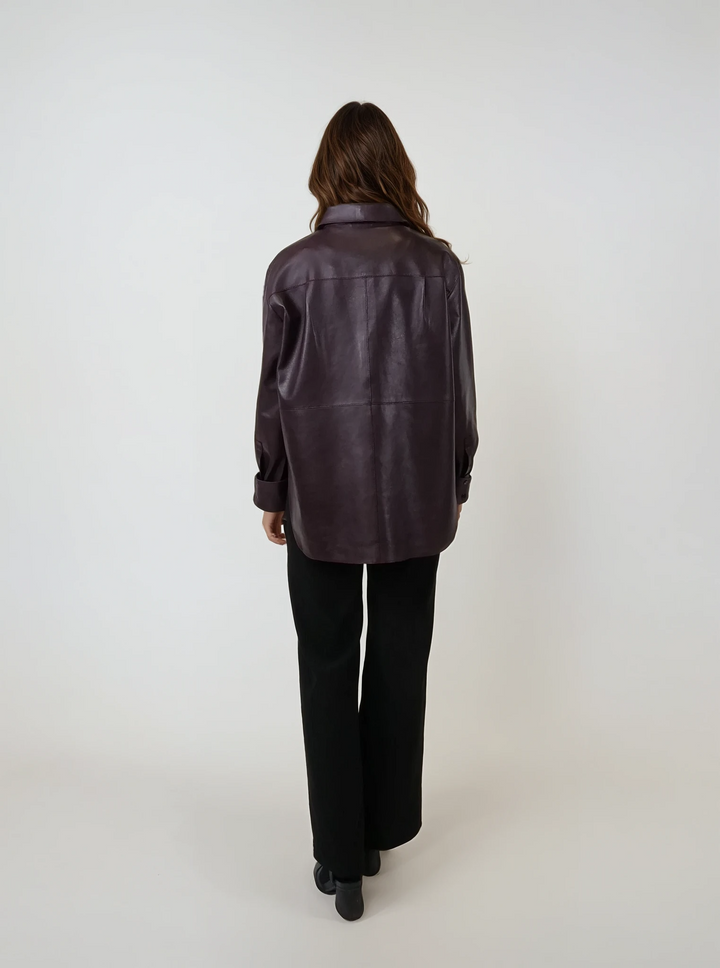 Jayan-Hemd, 72 cm. - Lammleder - Damen - Bordeaux