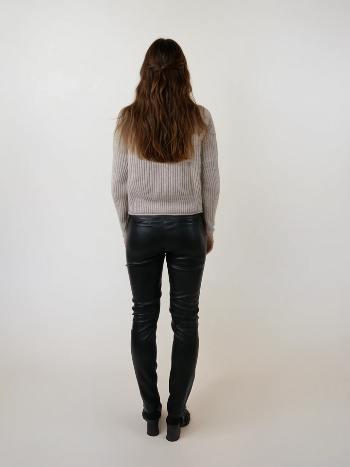 Galapogos pants - Lamb Stretch Leather - Women - Black