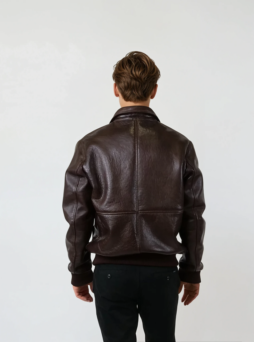 Fallon, 68 cm. - Lamb Leather - Man - Brown