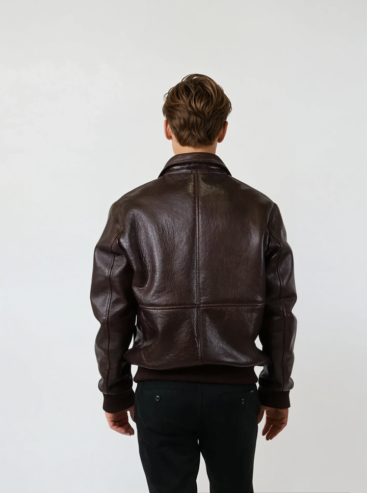 Fallon, 68 cm. - Lamb Leather - Man - Brown