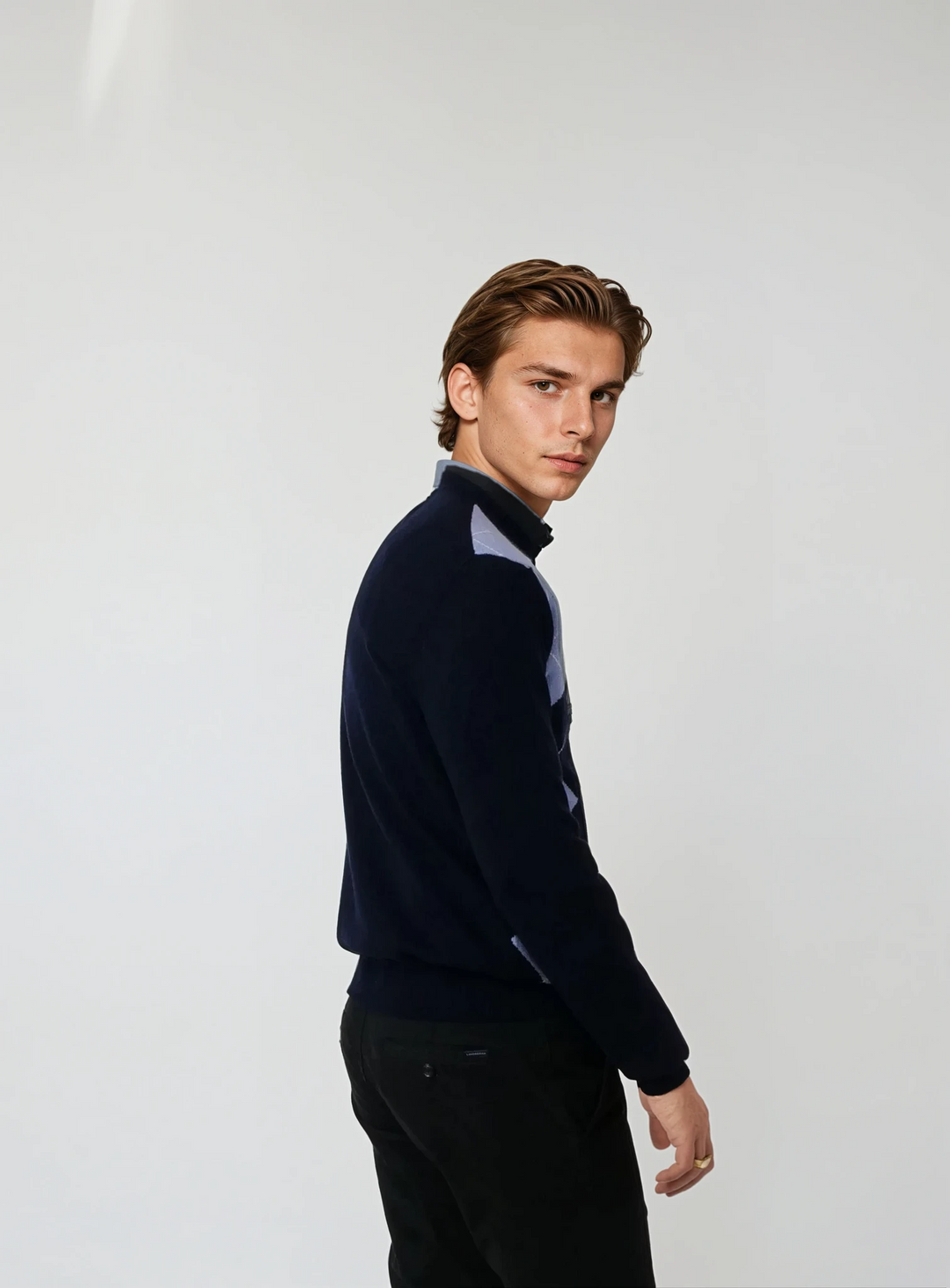 MK3 Herr - 100% Pure Cashmere - Herr - Marinblå