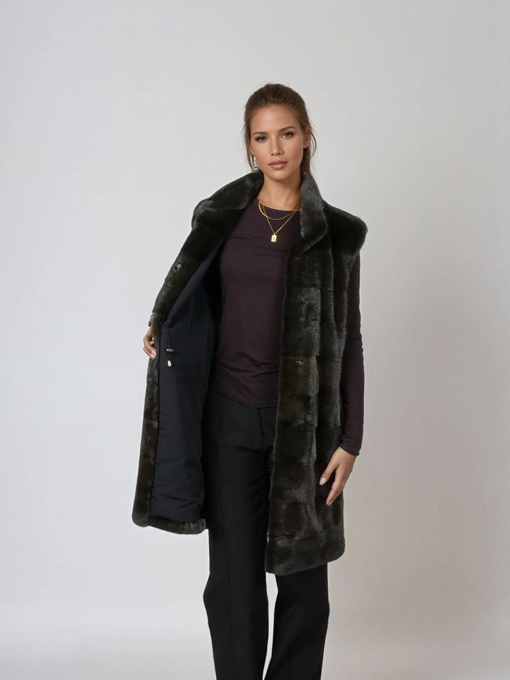 Denise West, 92 cm. - Halsband - Mink - Kvinnor - Armé