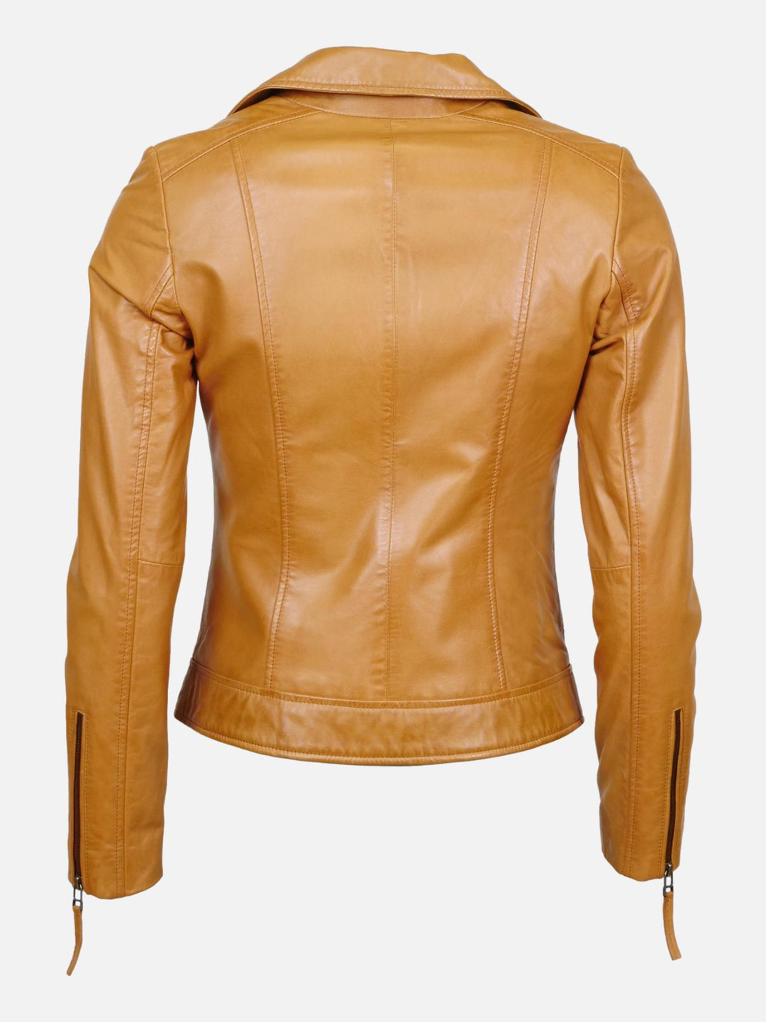 Bella - Lamb Malli Leather jacket - Women - Cognac