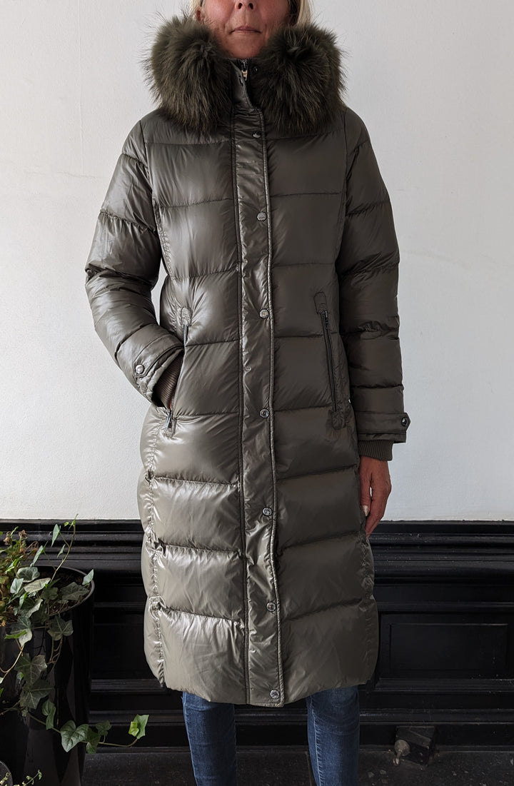 Farrow Coat 105 cm. - Down coat Rock and BLue - Women - Dark Olive