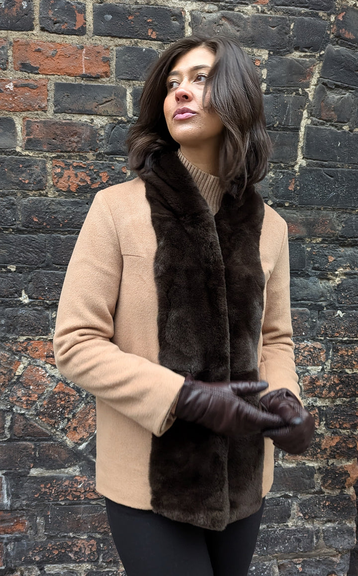 Harol, 70 cm. - Krave - Uld & Cashmere - Kvinder - Camel