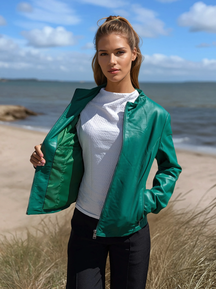 Manon, 55 cm. - Lamb Dior Læder - Damer - Ny Grøn