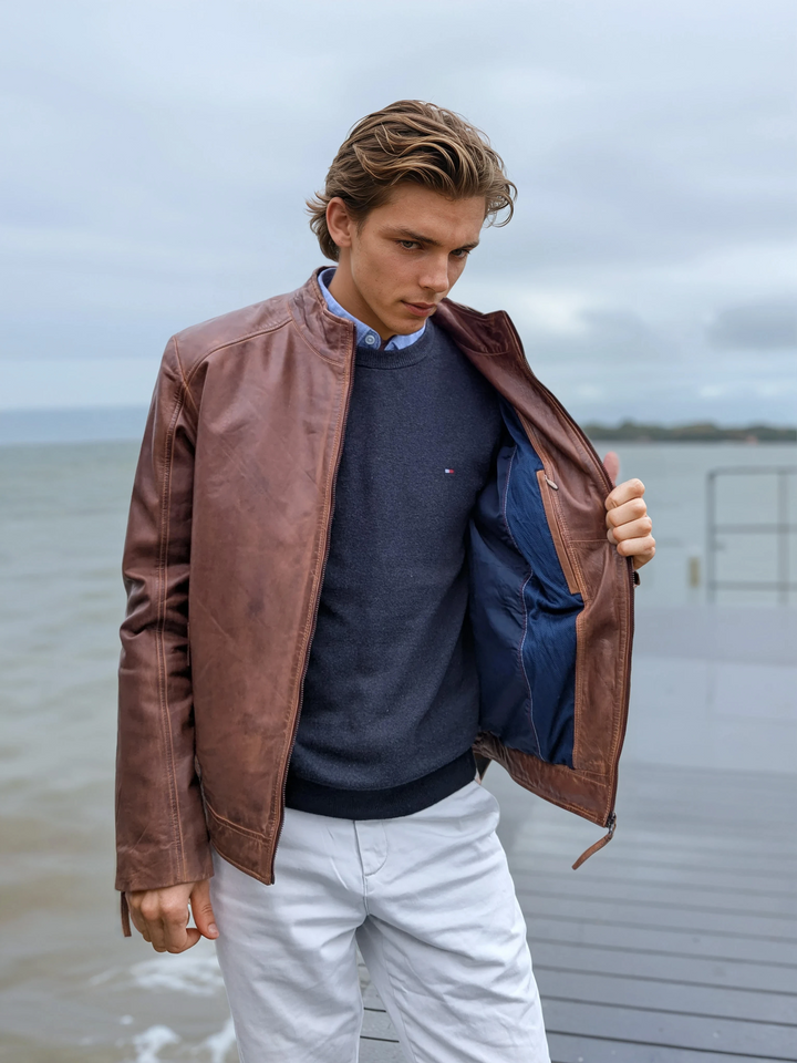 Bravo - Lamme Malli Læder - Mand - Kobberbrun