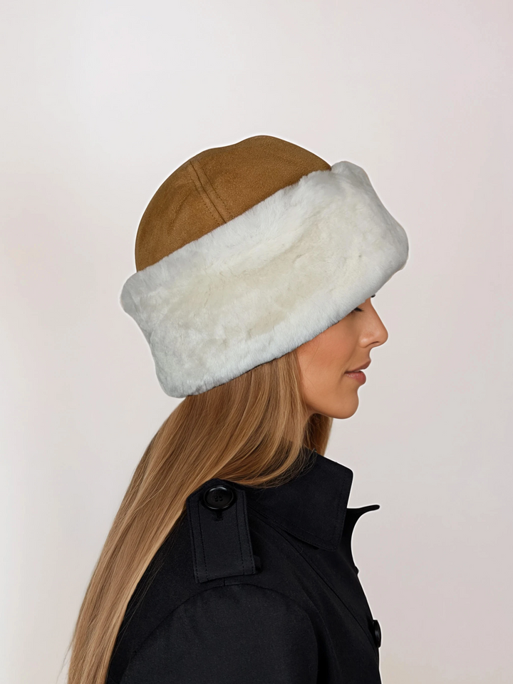 HL24C061 Hatt - Mocka Lamm - Tillbehör - Cognac