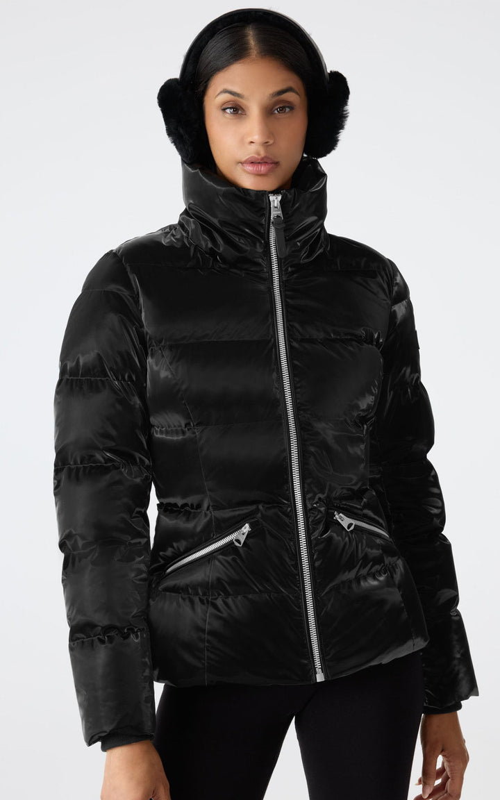 Black Madalyn Glo Puffer Jacket - Women