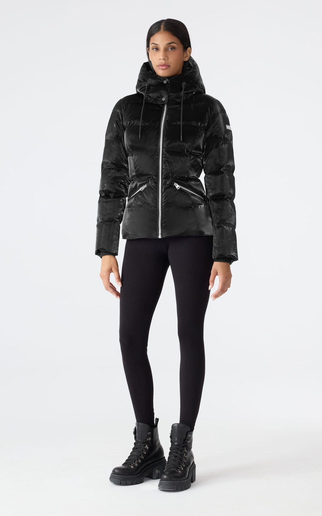 Black Madalyn Glo Puffer Jacket - Women