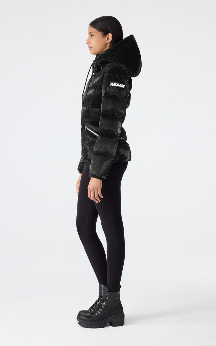 Black Madalyn Glo Puffer Jacket - Women