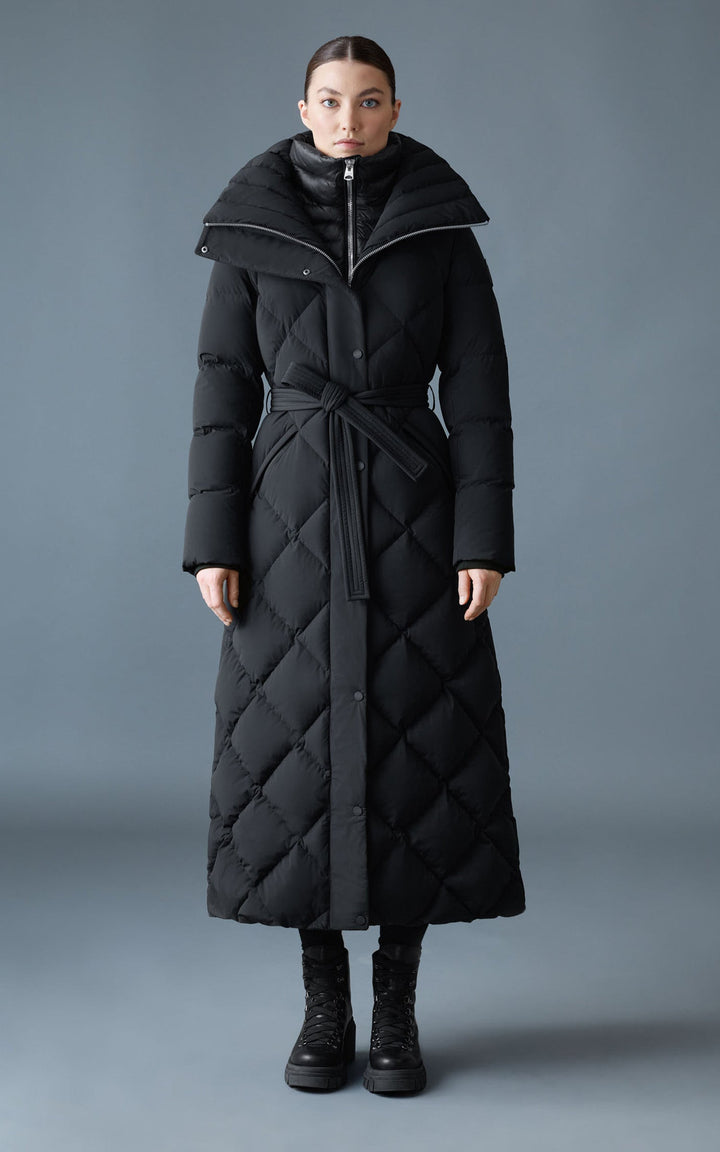 Black Laurella 2-in-1 Long Down Jacket - Women