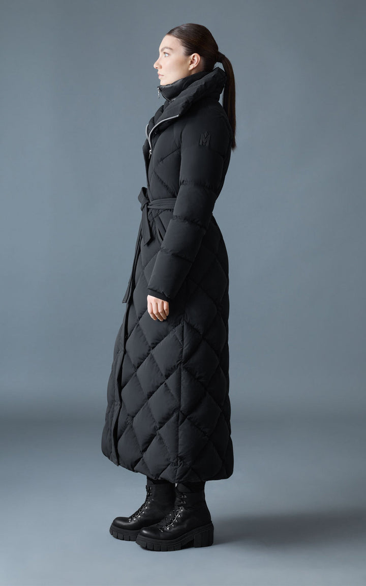 Black Laurella 2-in-1 Long Down Jacket - Women