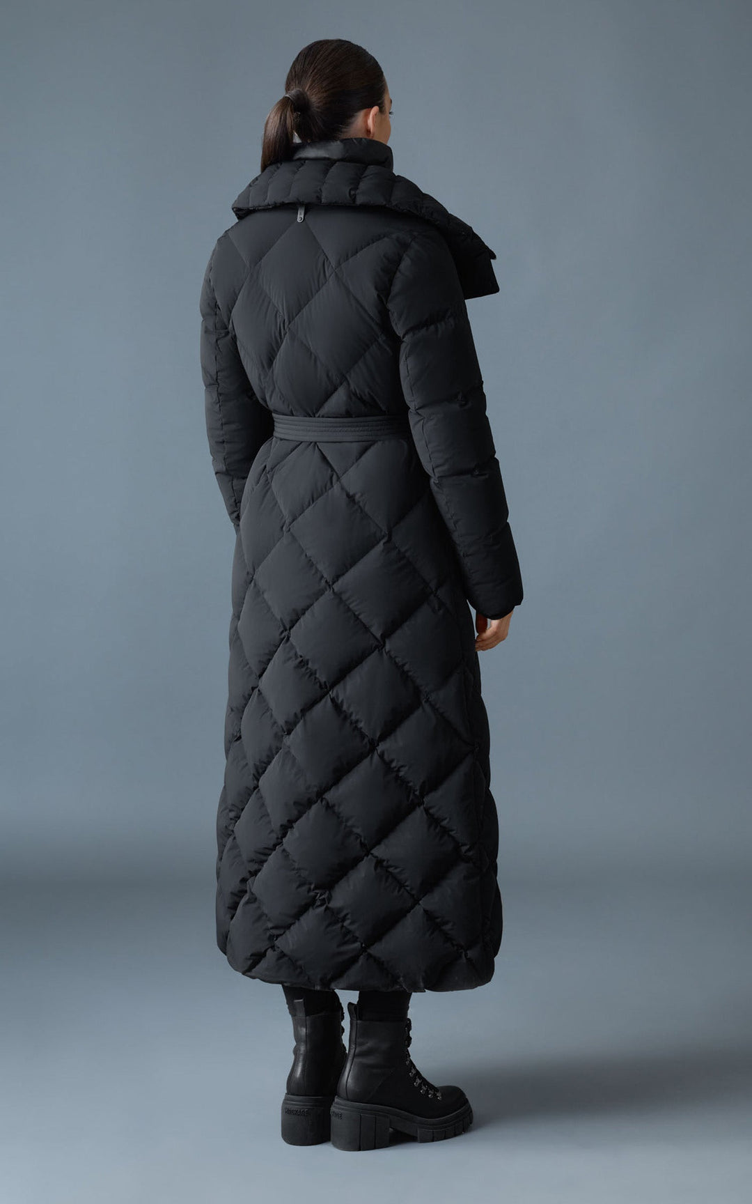 Black Laurella 2-in-1 Long Down Jacket - Women