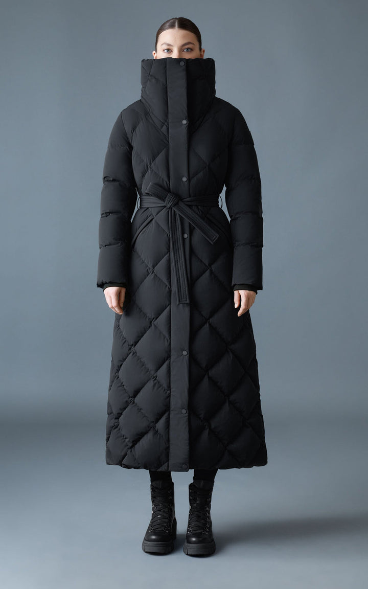 Black Laurella 2-in-1 Long Down Jacket - Women