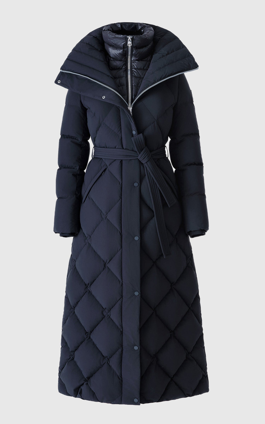 Black Laurella 2-in-1 Long Down Jacket - Women