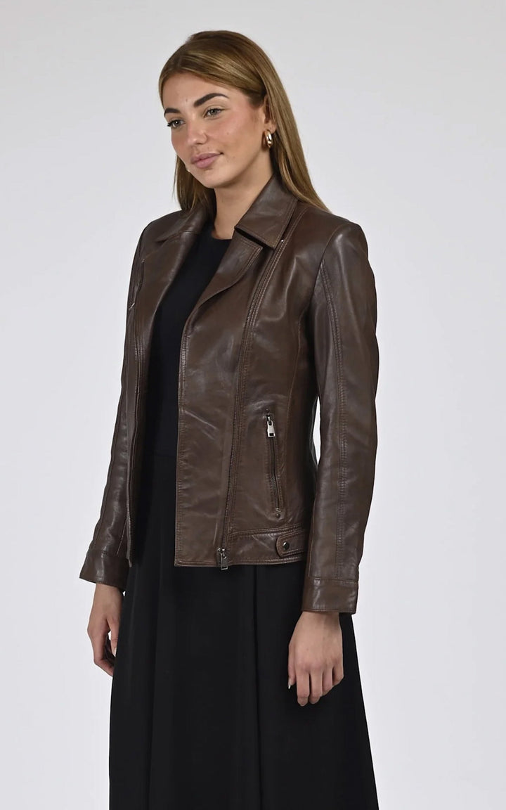 Perfecto Janni cuir marron