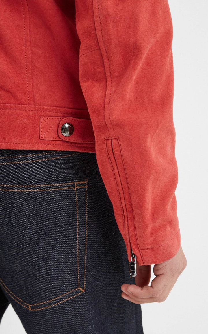 Delf Red Suede Jacket - Men
