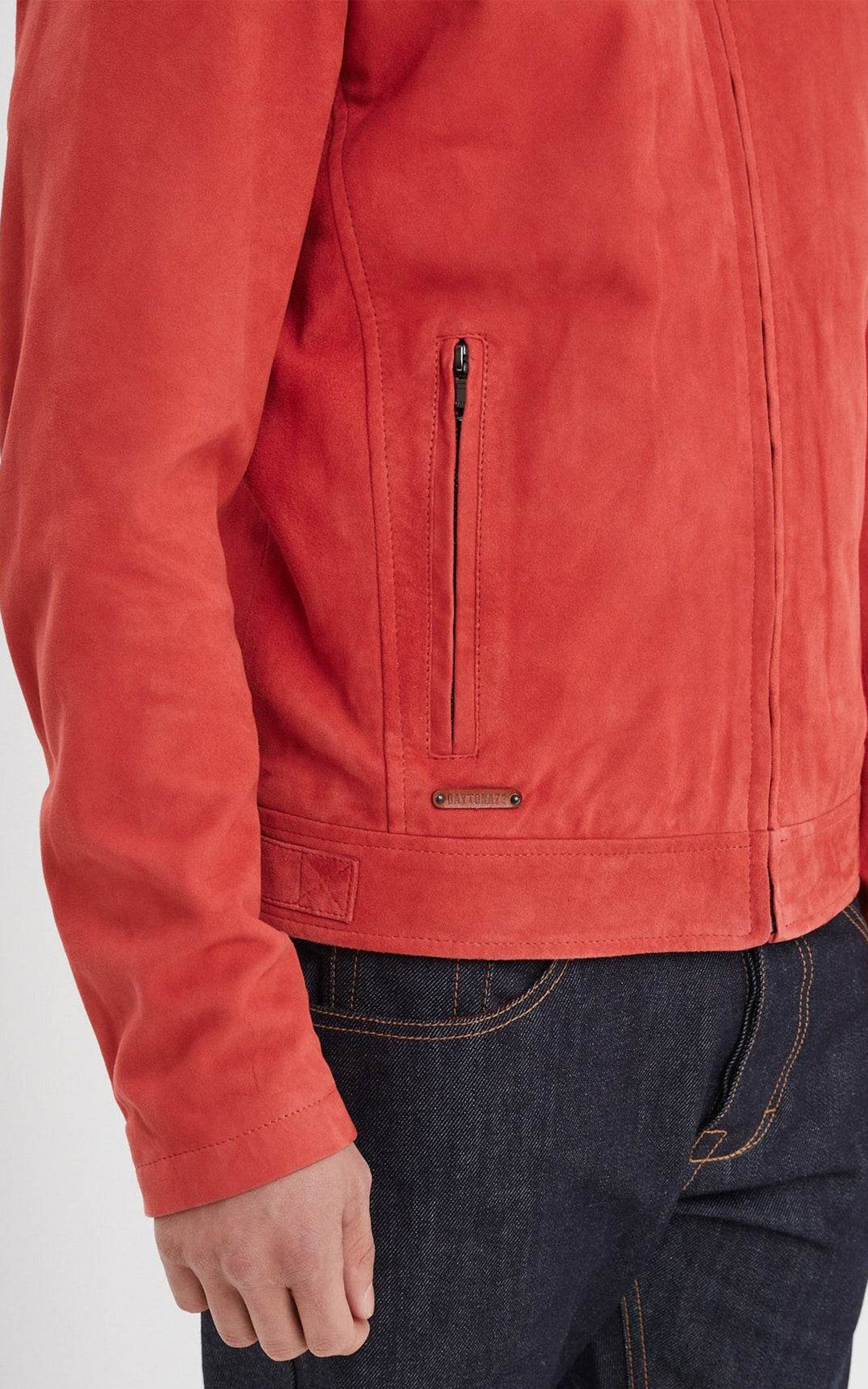 Delf Red Suede Jacket - Men