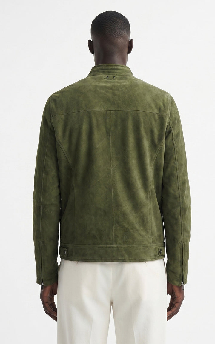 Delf Khaki Suede Jacket - Men