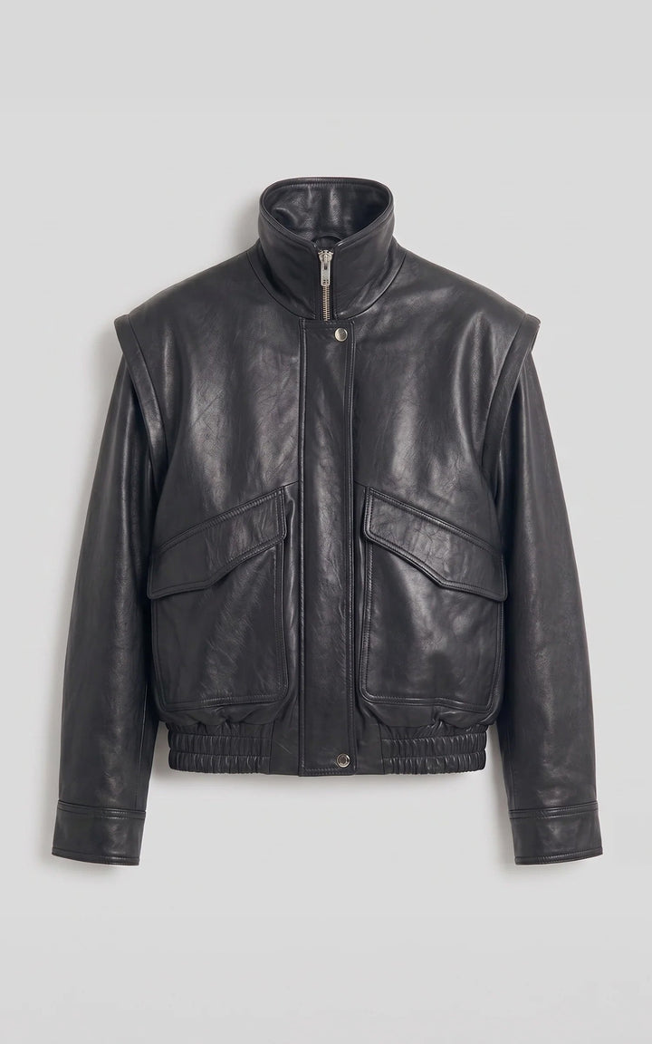 SERGE PARIENTE Leather jacket - Ladies - Black