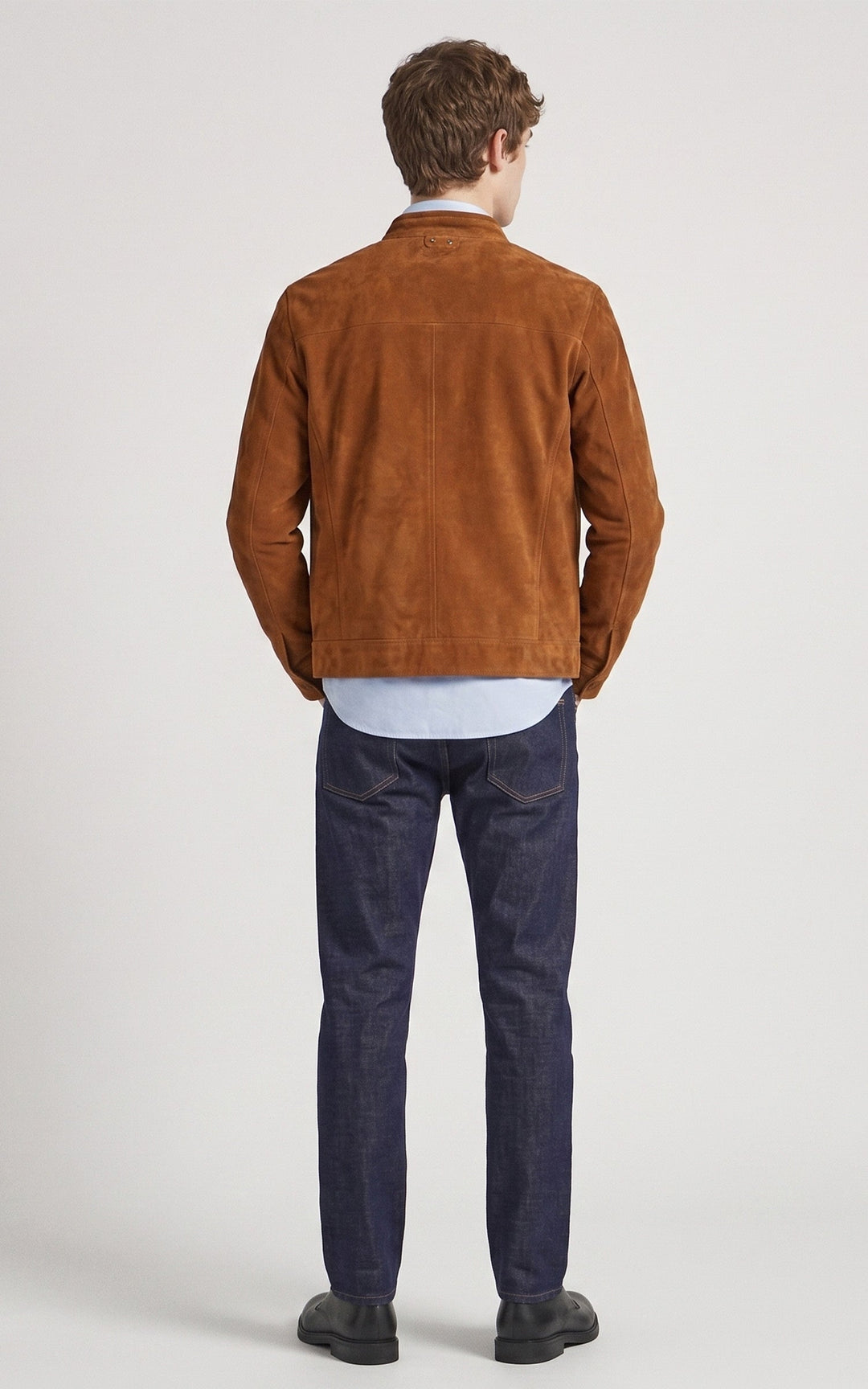 Delf Cognac Suede Jacket - Men