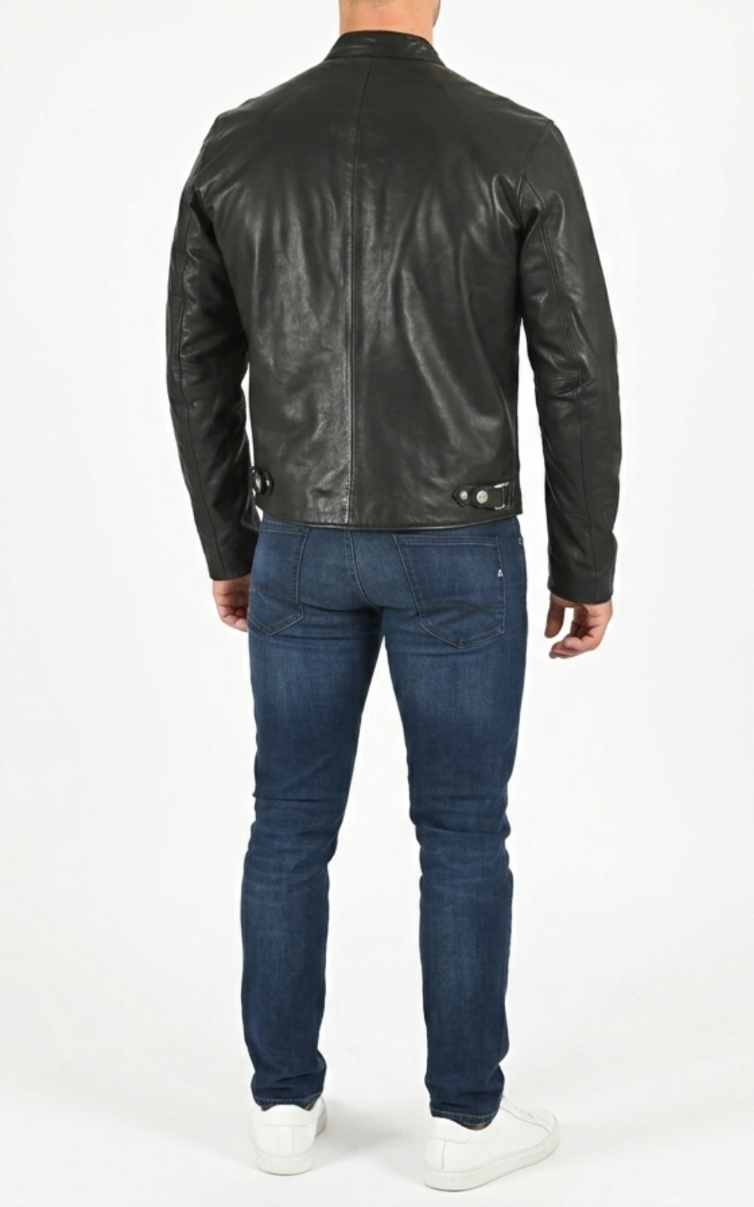 Speed Black Leather Jacket - Men