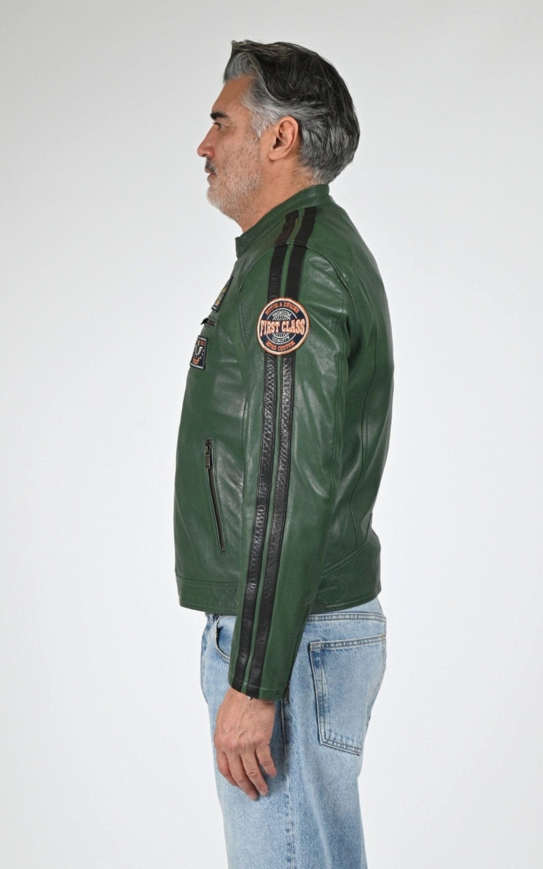 Blouson Cuir Homme Daytona 73, modèle Tormo 104383 de couleur pastures