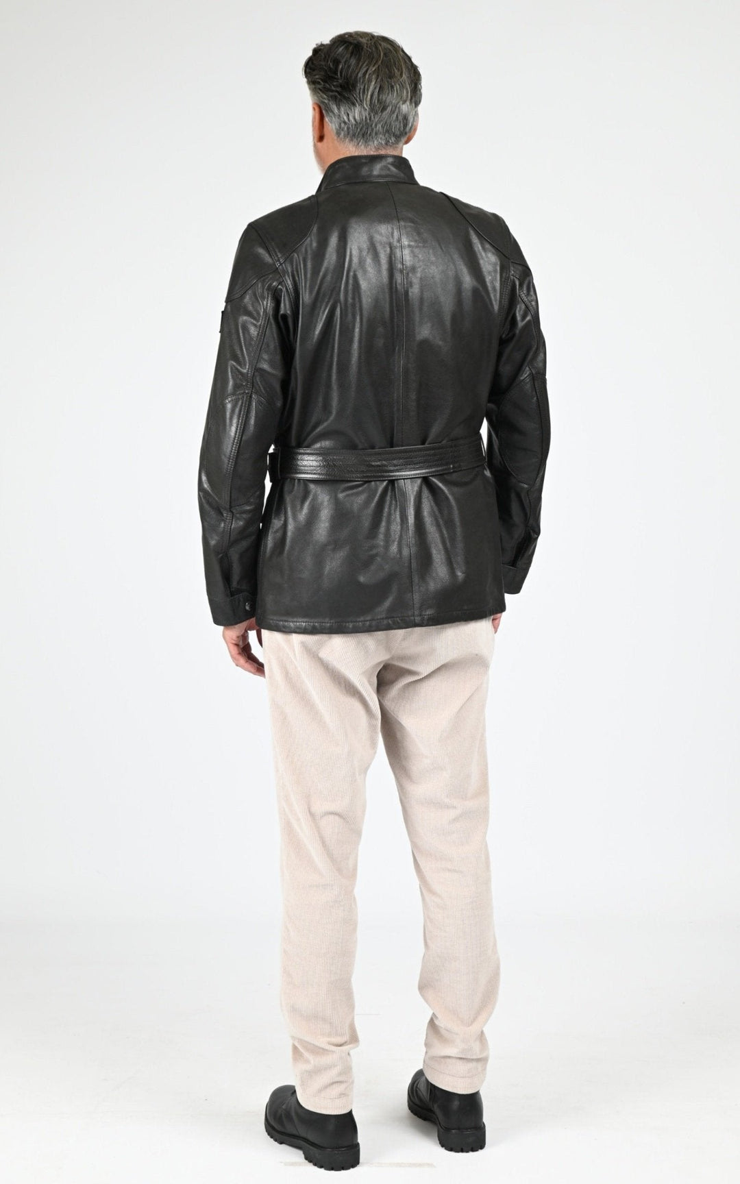 Veste Cuir Homme Belstaff, modèle Trialmaster panther 105312 de couleur black