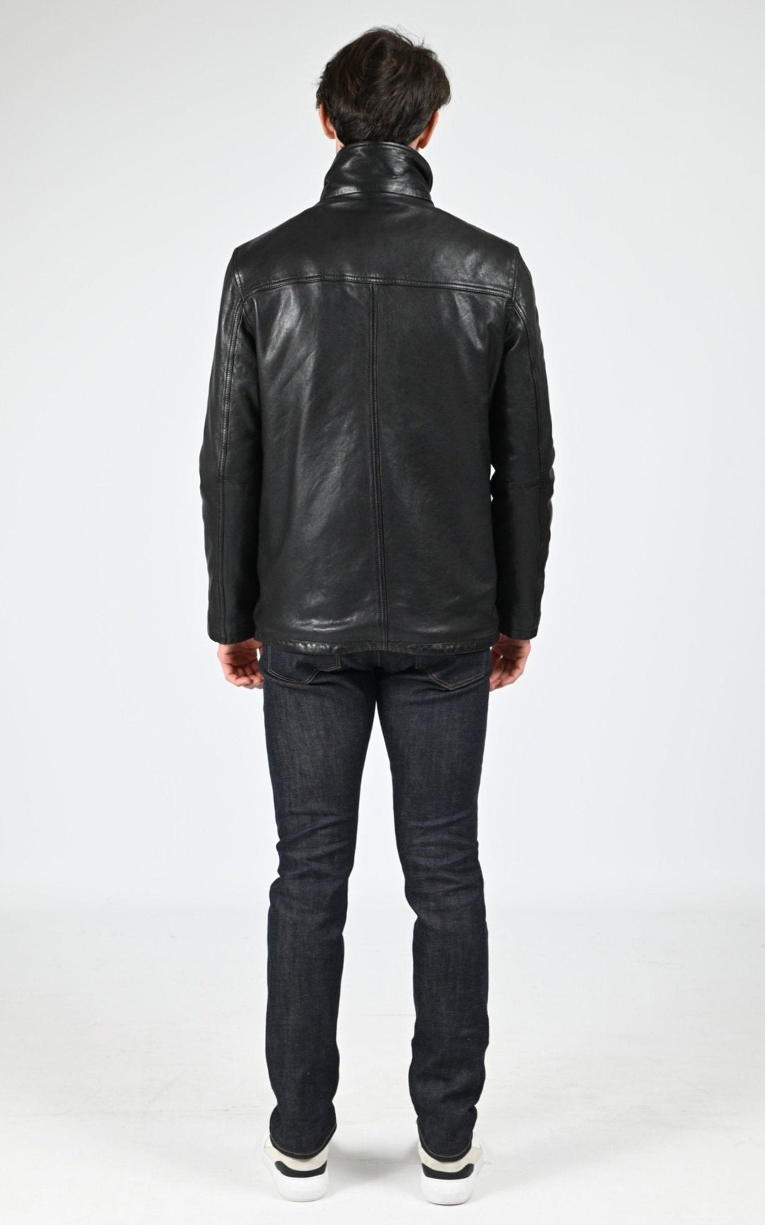 Veste Cuir Homme Daytona 73, modèle Tyler 100120 de couleur black