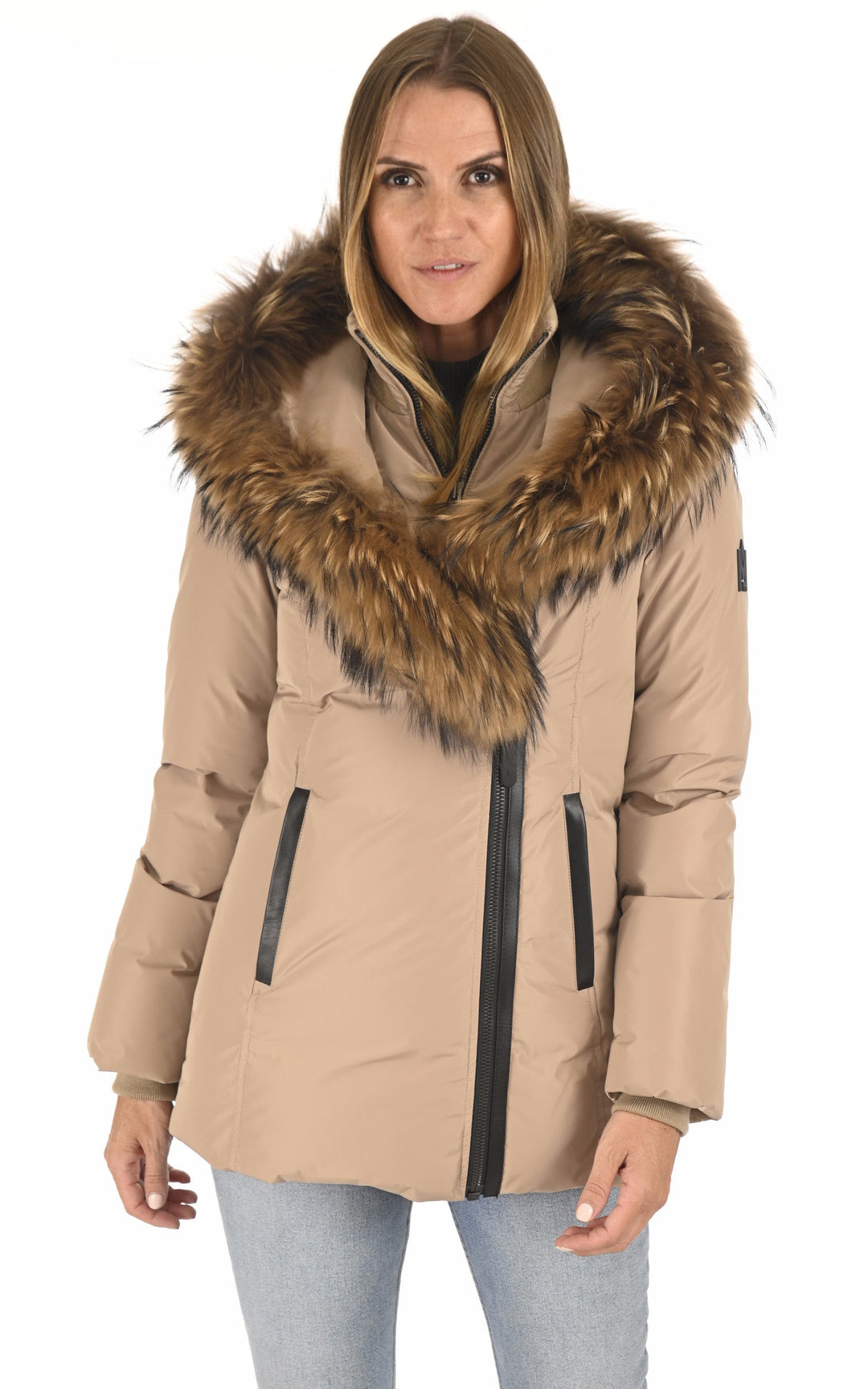 A "ADALI-F" Camel Mackage 3/4 Doudoune Femme opened photo
