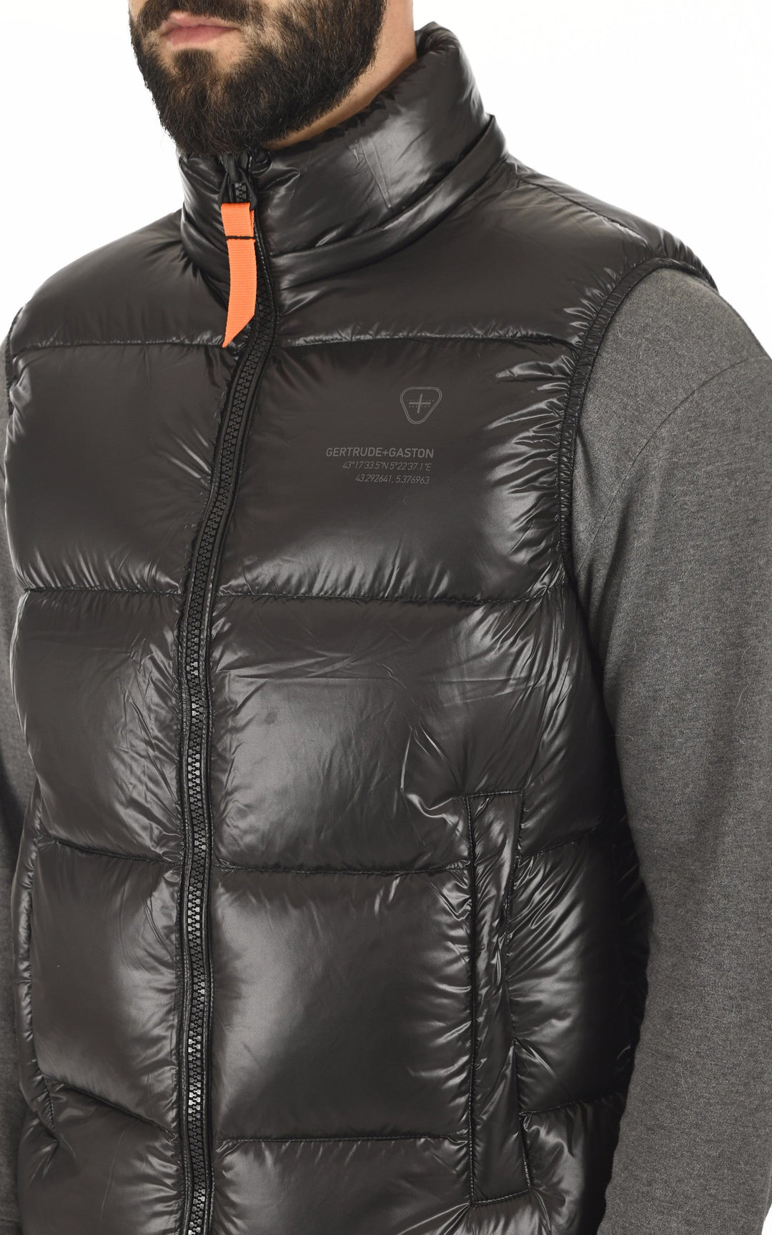 A "CESAR" Noir Gertrude gilet_doudoune Mixte details photo