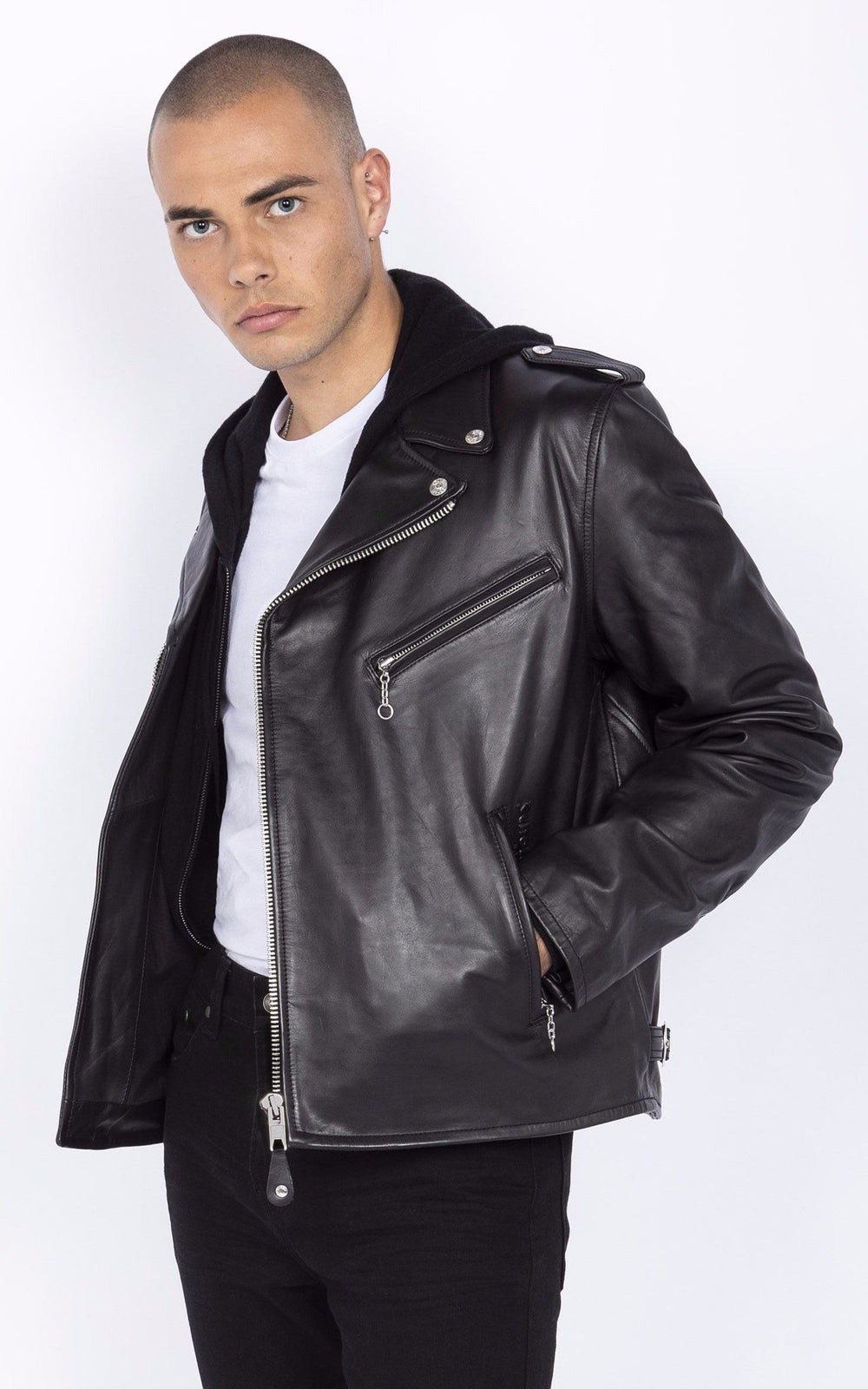 A "LC1140 ICON" Noir Schott Perfecto Homme closed photo