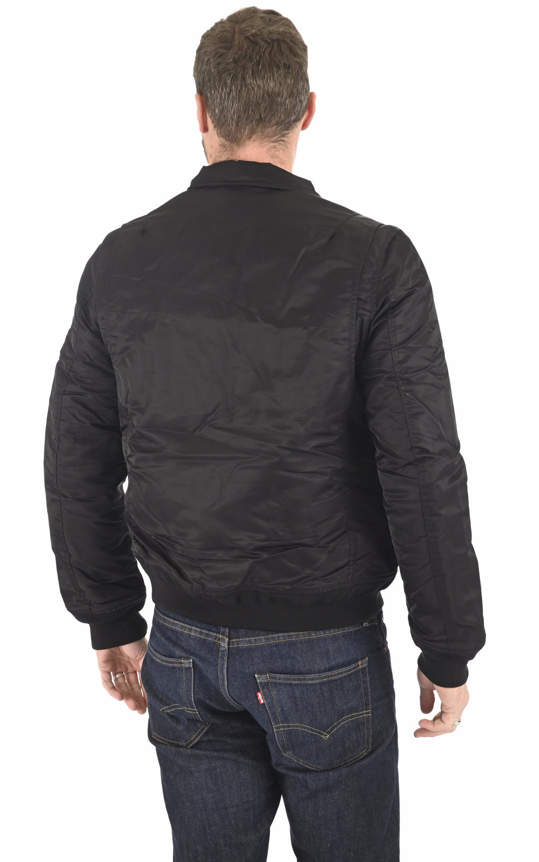 A "210100 RS" Black Schott Blouson Mixte back photo