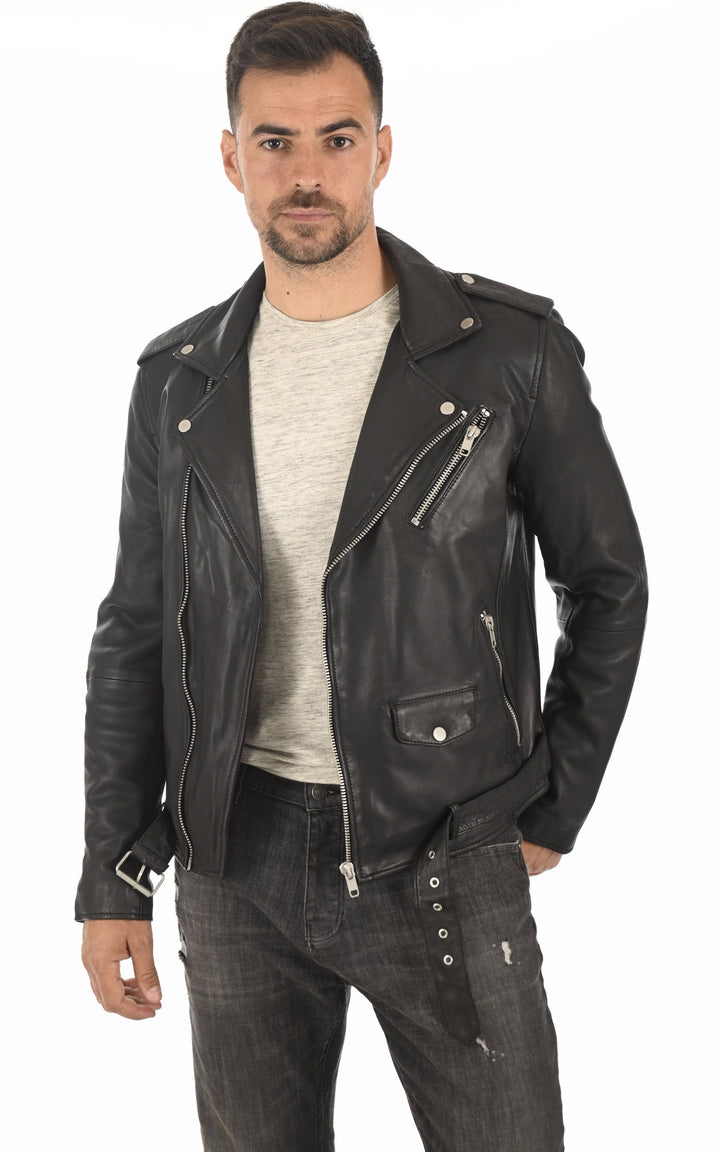A "ROCKER" Noir Serge Pariente Perfecto Homme opened photo