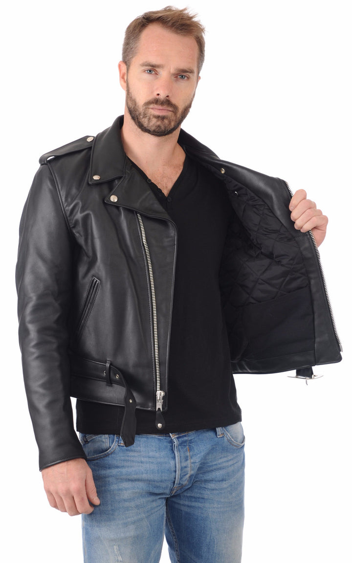 A "618" Noir Schott Perfecto Homme interior photo