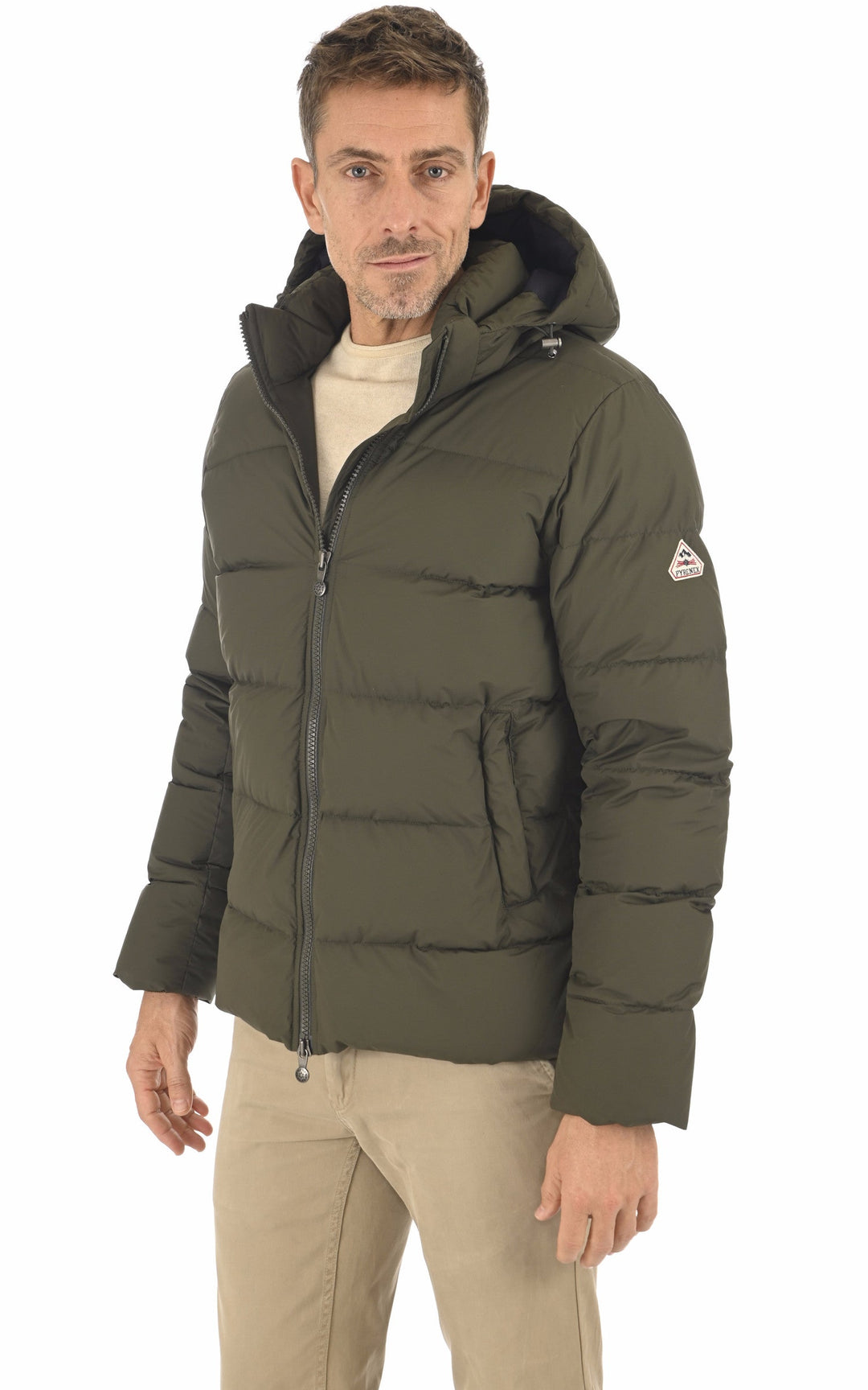 A "SPOUTNIC RIPSTOP" Deep khaki Pyrenex Bl Doudoune Homme opened photo
