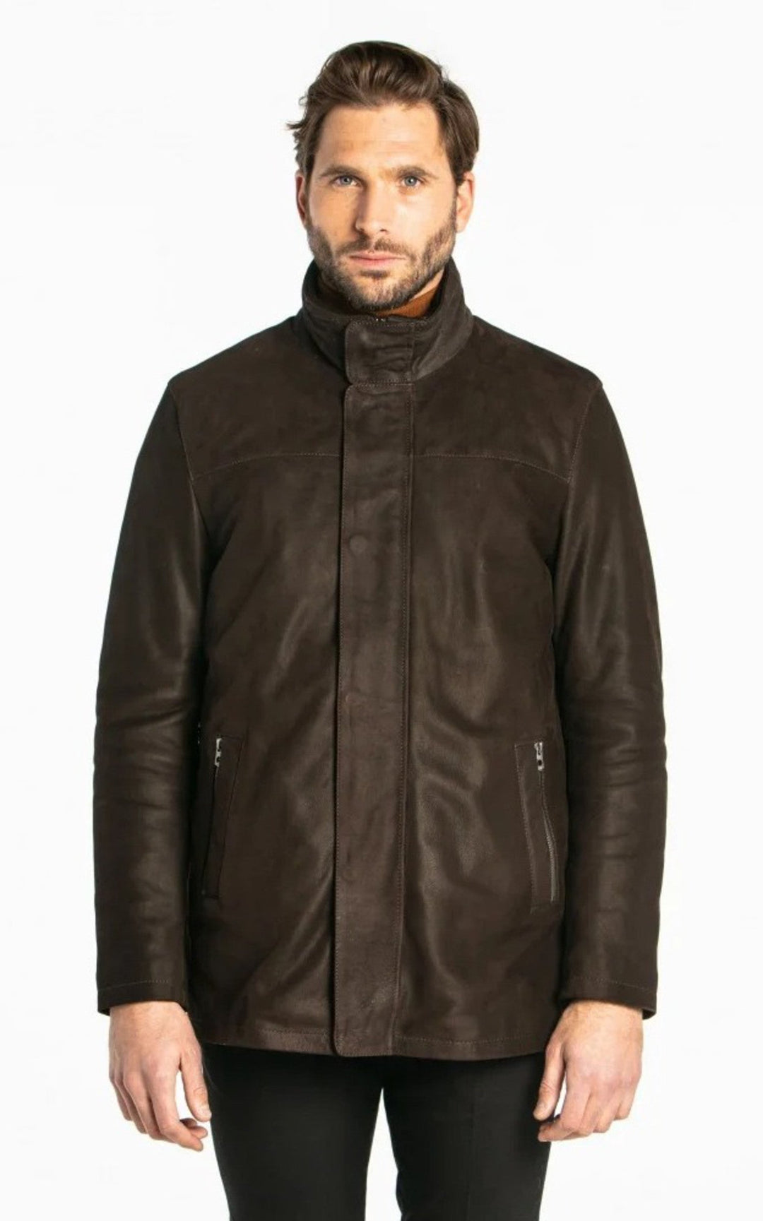 A "BALZAC 100668" Marron Daytona 73 Veste Homme opened photo