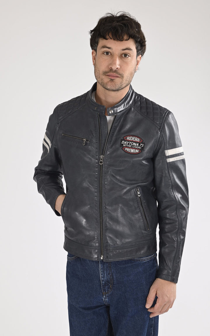 A "SPENCER 104153" Bleu Daytona 73 Blouson Homme closed photo