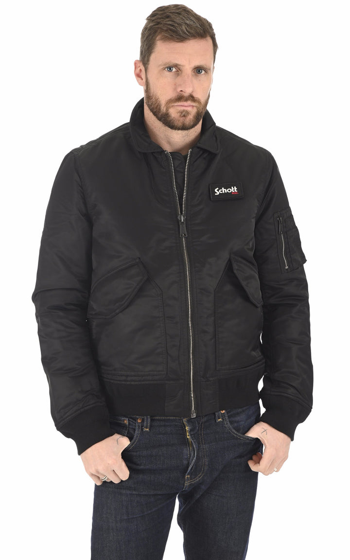 A "210100 RS" Black Schott Blouson Mixte opened photo