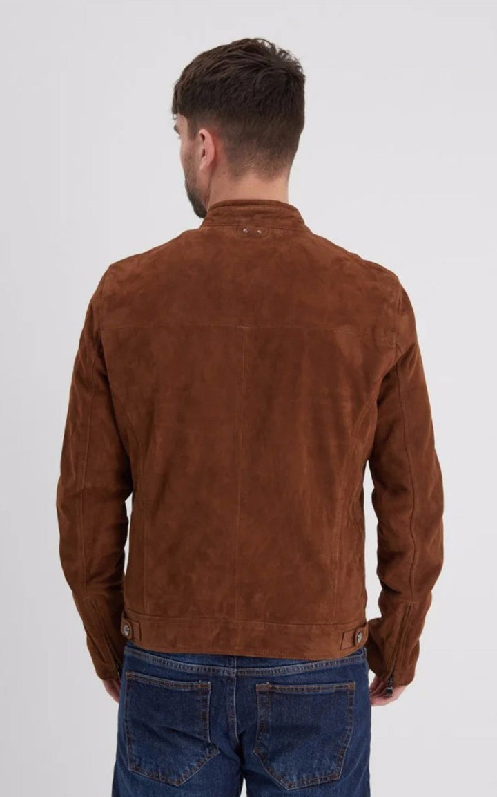 A "DELF 102569" Tobacco Daytona 73 Blouson Homme back photo